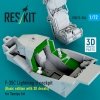 RESKIT RSU72-0334 F-35C Lightning II cockpit (Basic edition with 3D decals) for Tamiya kit (3D Printed) (1/72)